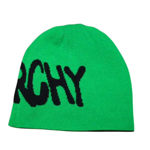 SYNAWORLD SYNA 'SYNARCHY' BONNET RÉVERSIBLE - NOIR/VERT