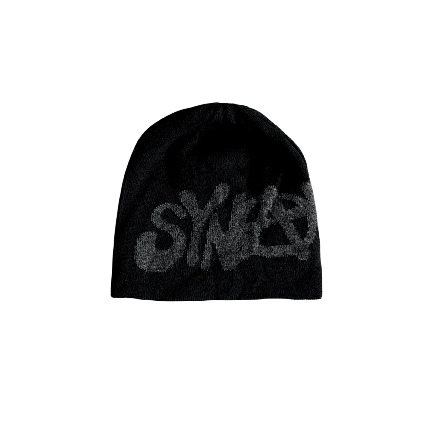 SYNAWORLD SYNA 'SYNARCHY' REVERSIBLE BEANIE CAP - BLACK/GREY