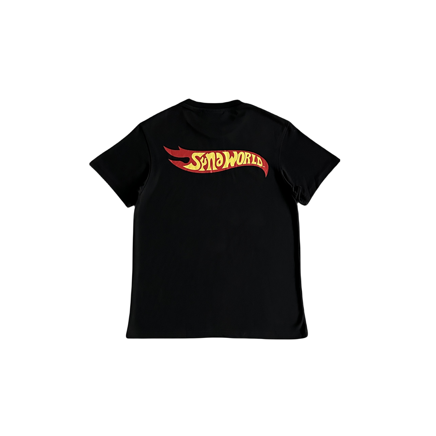 Syna World Hot Wheels Core Logo Tee Short-Sleeve Men's Women's Unisex T-Shirt - Black
