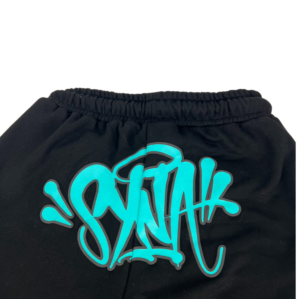 Syna World Sweats à capuche et pantalons pour hommes - Noir/Bleu
