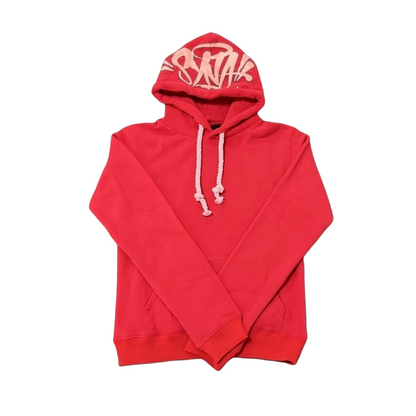 Syna World Men's Hoodies Sweatshirts And Pants Tracksuits - Red