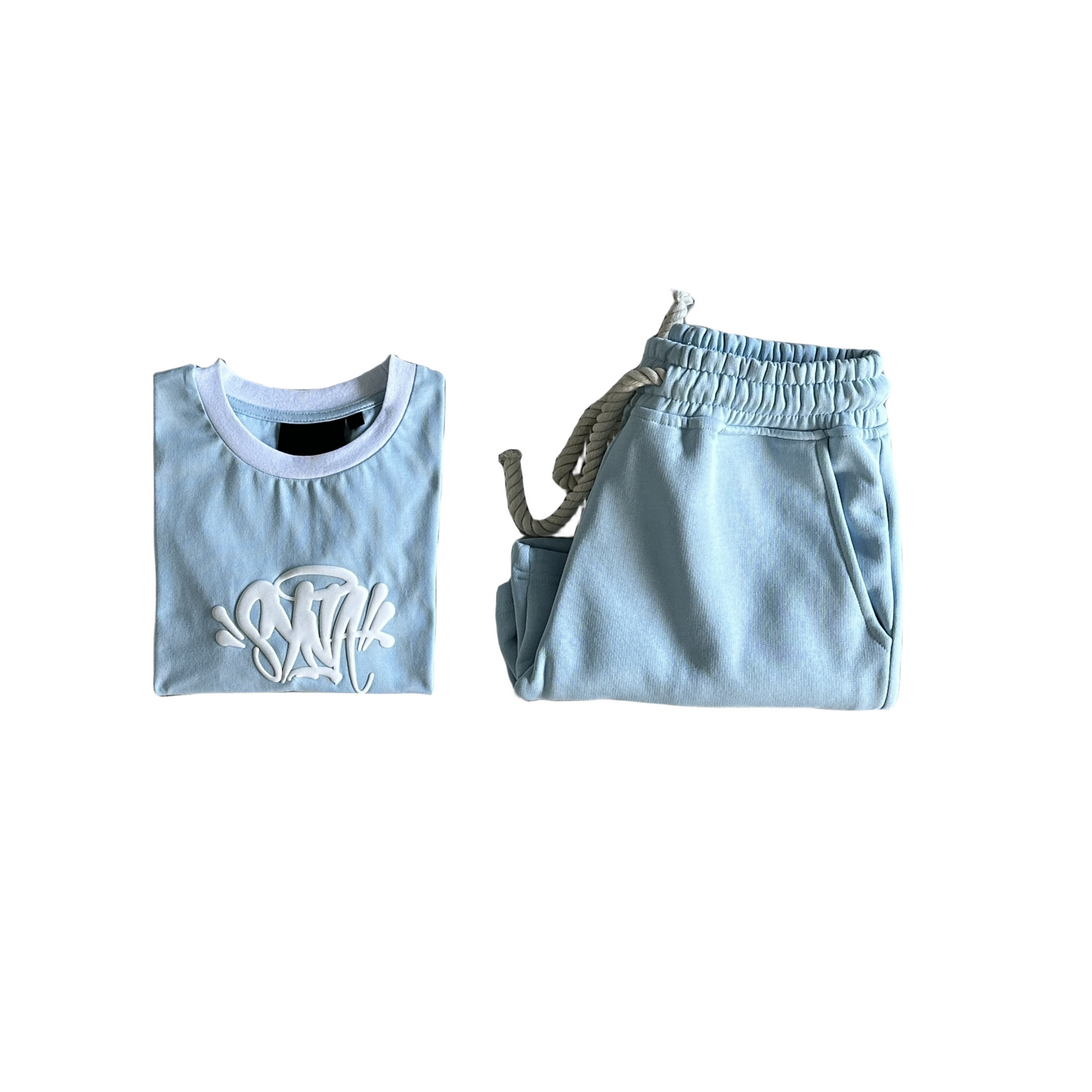 Syna World Team Womens Twinset Tee Suit - Baby blue