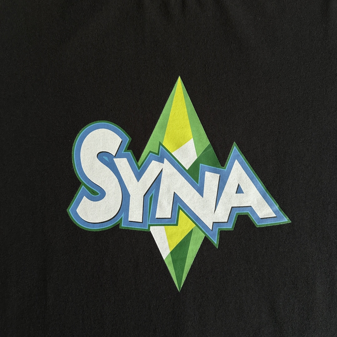 Syna World Open All Hours Tee Streetwear Short Sleeve T-shirt - Black