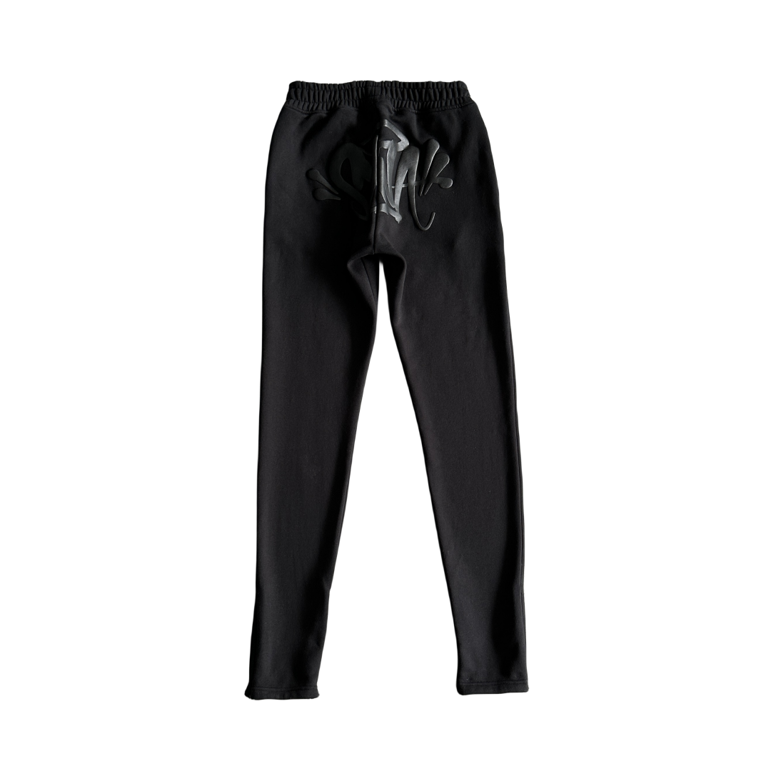Synaworld Costume à col rond, pull à col rond, sweat-shirt et pantalon, pantalon décontracté, survêtement streetwear - Noir