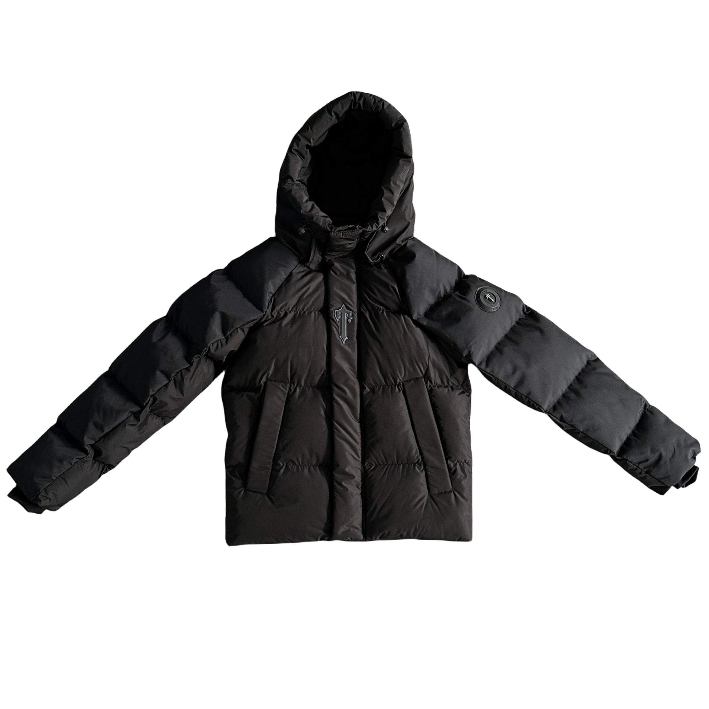TRAPSTAR IRONGATE DECODED ARCH PUFFER JACKET - BLACK – hipstersbuy