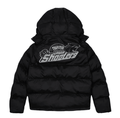 TRAPSTAR LONDON SHOOTERS REFLECTIVE HOODED PUFFER - BLACK - Hipstersbuy