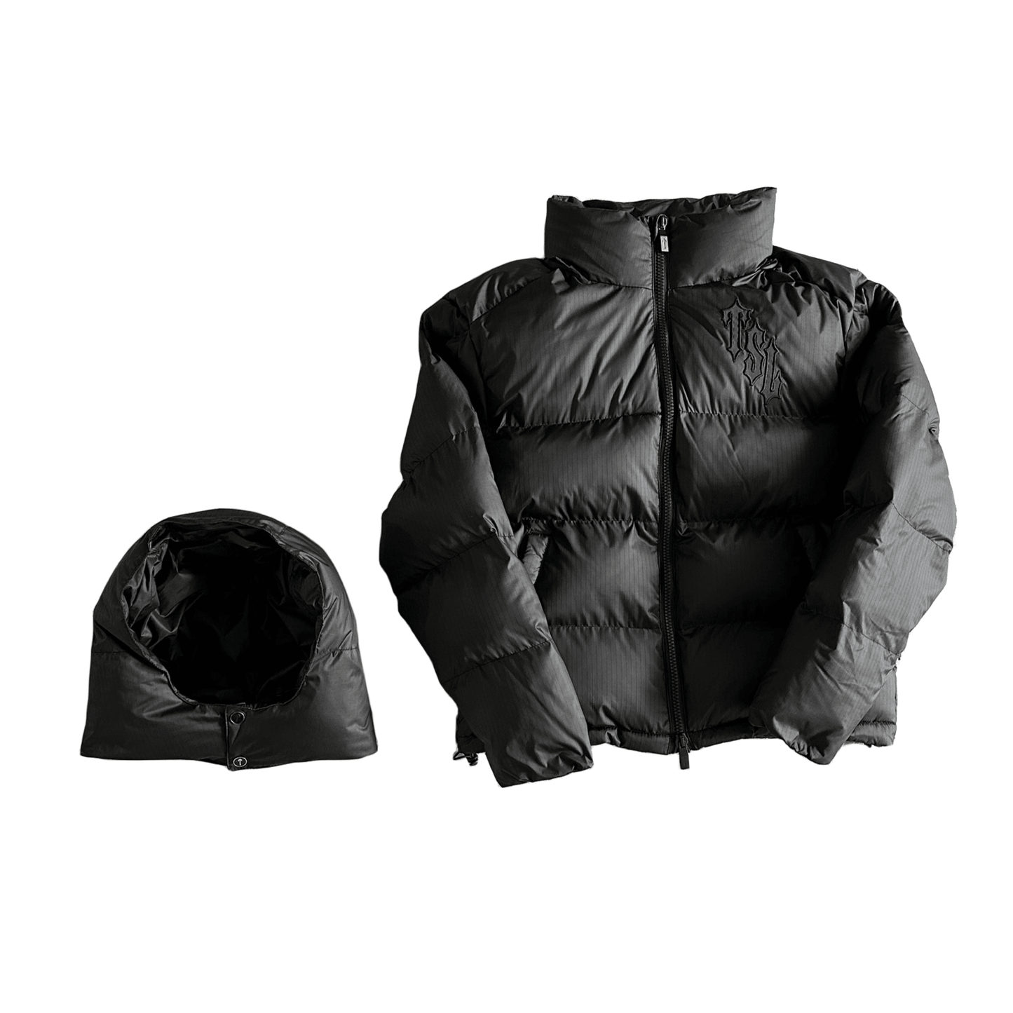 TRAPSTAR LONDON SHOOTERS REFLECTIVE HOODED PUFFER - BLACK - Hipstersbuy