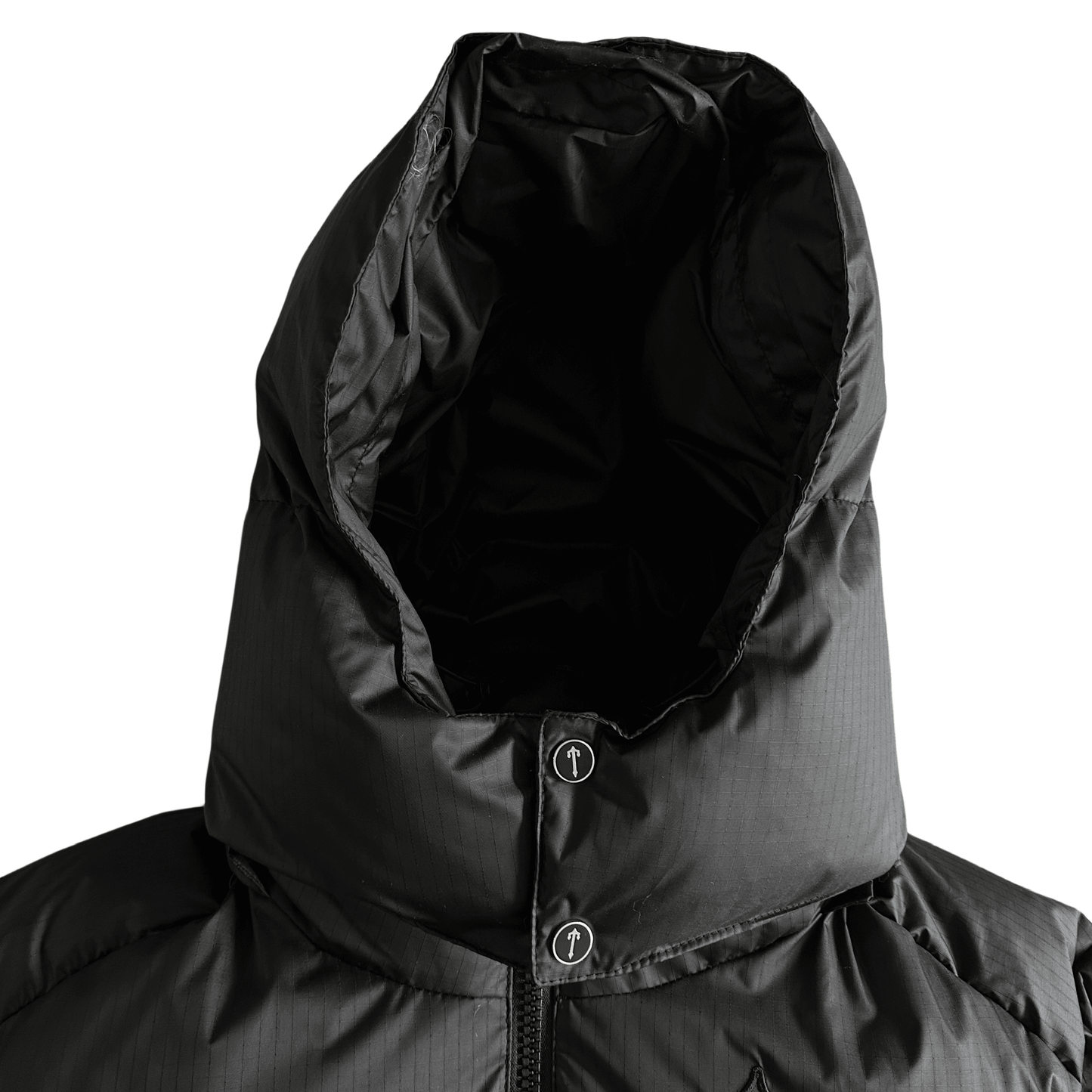 TRAPSTAR LONDON SHOOTERS REFLECTIVE HOODED PUFFER - BLACK - Hipstersbuy