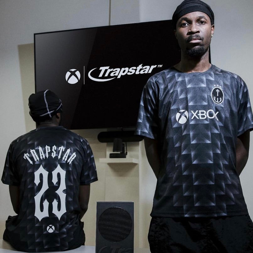 Trapstar X Xbox Jersey Football Sport T-Shirt - Black - Hipstersbuy