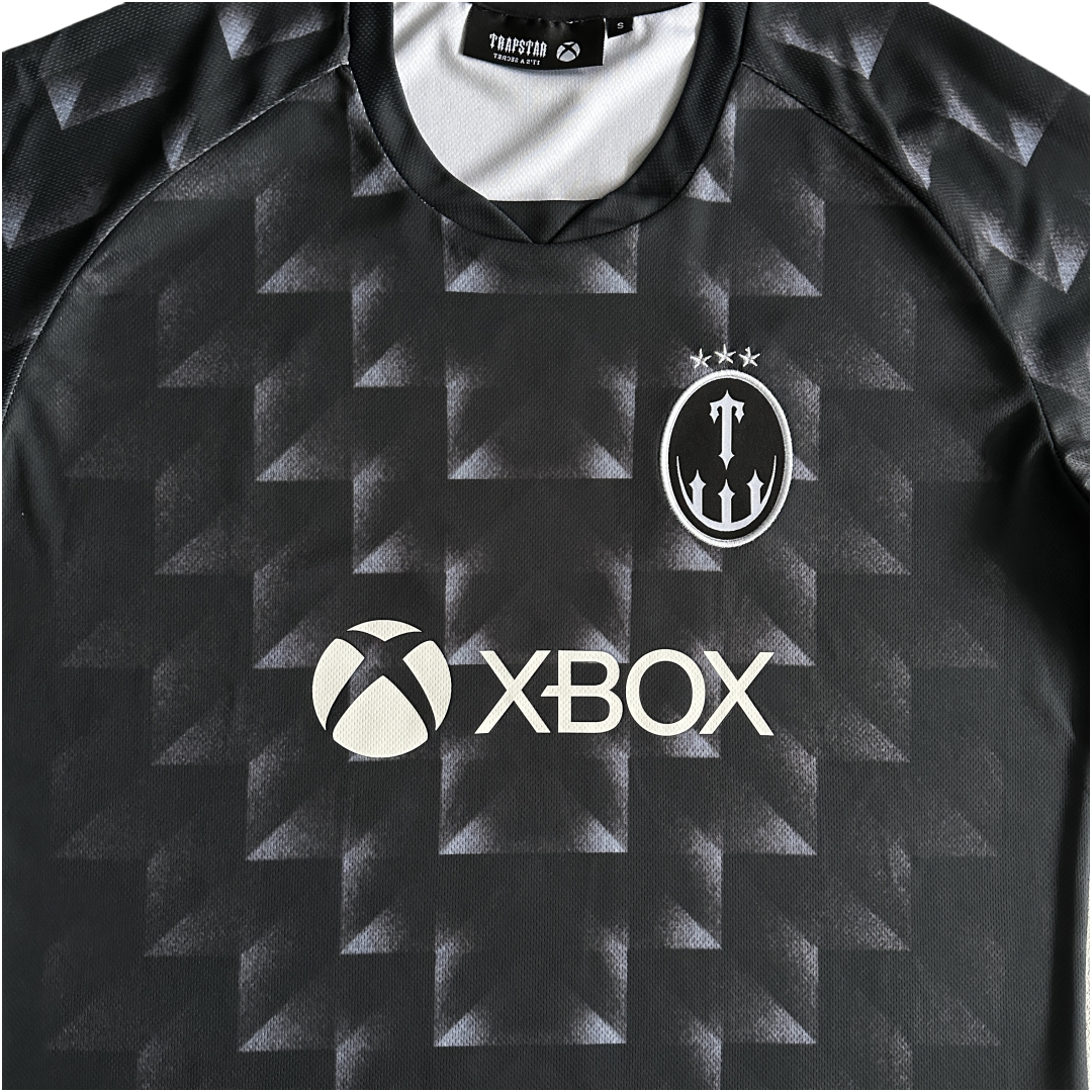 Trapstar X Xbox Jersey Football Sport T-Shirt - Black - Hipstersbuy