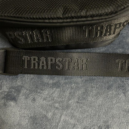 Trapstar Sac messager noir Blanc T Lettre Cartable Pochette de rangement décontractée Irongate T Sac à bandoulière