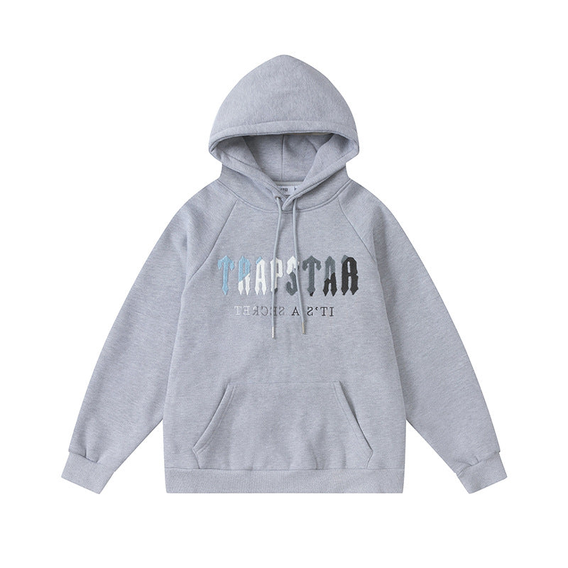 Trapstar Blue Embroidered Hoodie