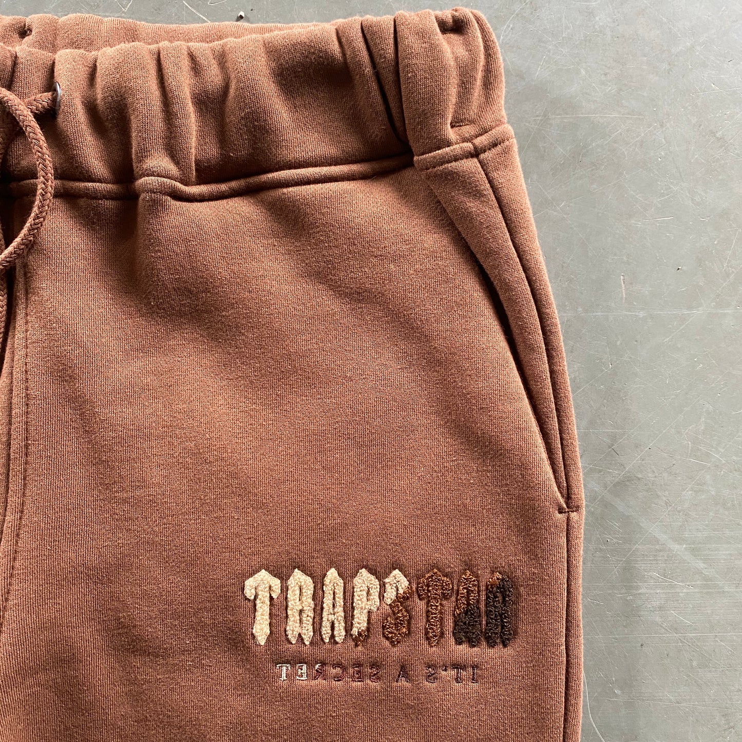 Trapstar Chenille Decoded Hooded Tracksuit-Brown