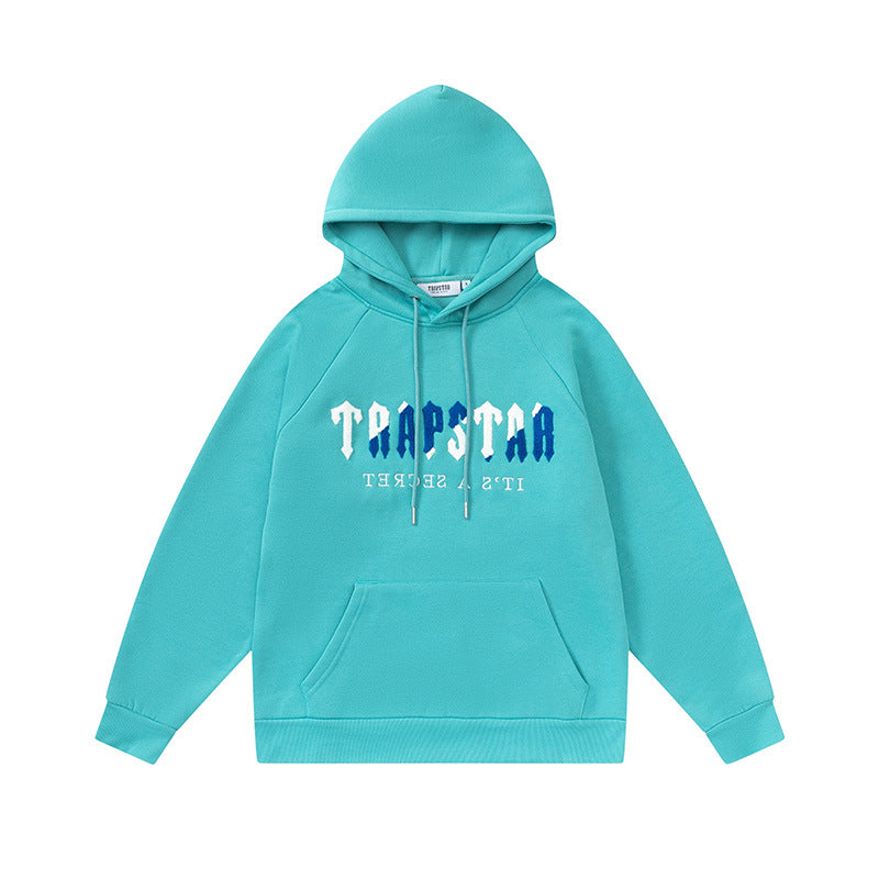 Trapstar Chenille Decoded Hoodie Tracksuit - GREEN/WHITE/BLUE