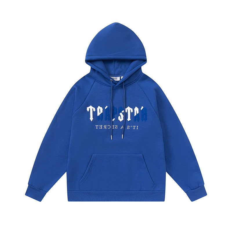 Trapstar Chenille Decoded Hoodie Tracksuit - DAZZLING BLUE/WHITE