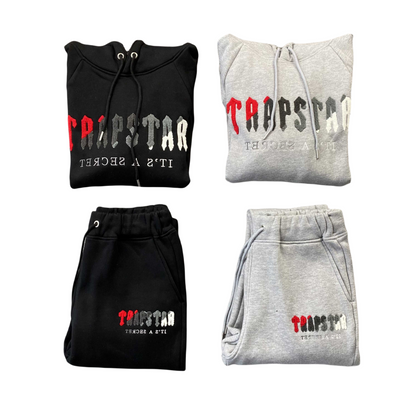 Trapstar Fuzzy Logo Hoodie and Trousers Tracksuit