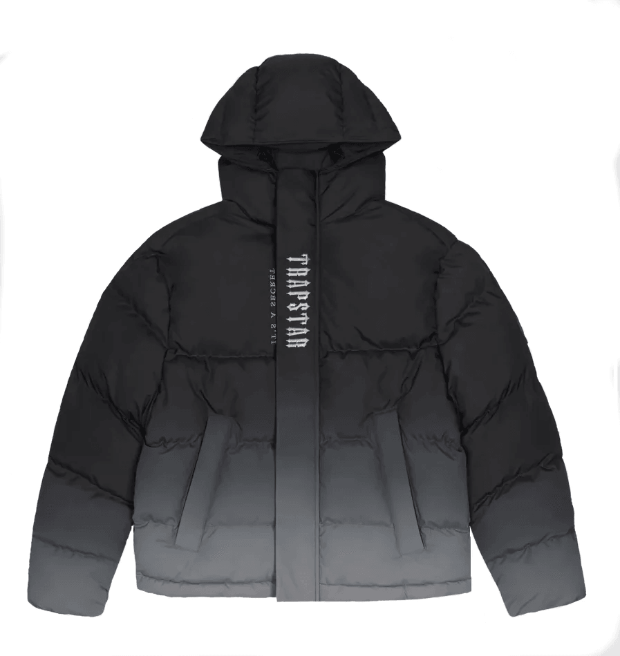 Trapstar DECODED 2022 HOODED PUFFER JACKET-BLACK GRADIENT – Hipstersbuy