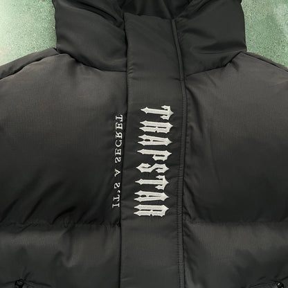 Trapstar DECODED 2022 HOODED PUFFER JACKET-BLACK GRADIENT - Hipstersbuy