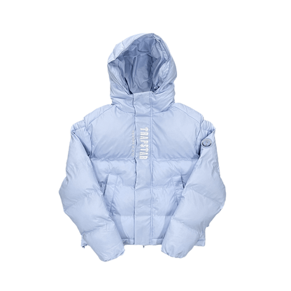 Trapstar Decoded Hooded Puffer Jacket 2.0 - ICE BLUE - Hipstersbuy