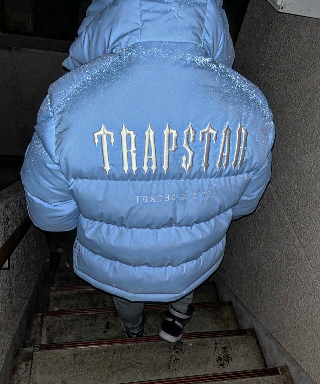 Trapstar Decoded Hooded Puffer Jacket 2.0 - ICE BLUE - Hipstersbuy