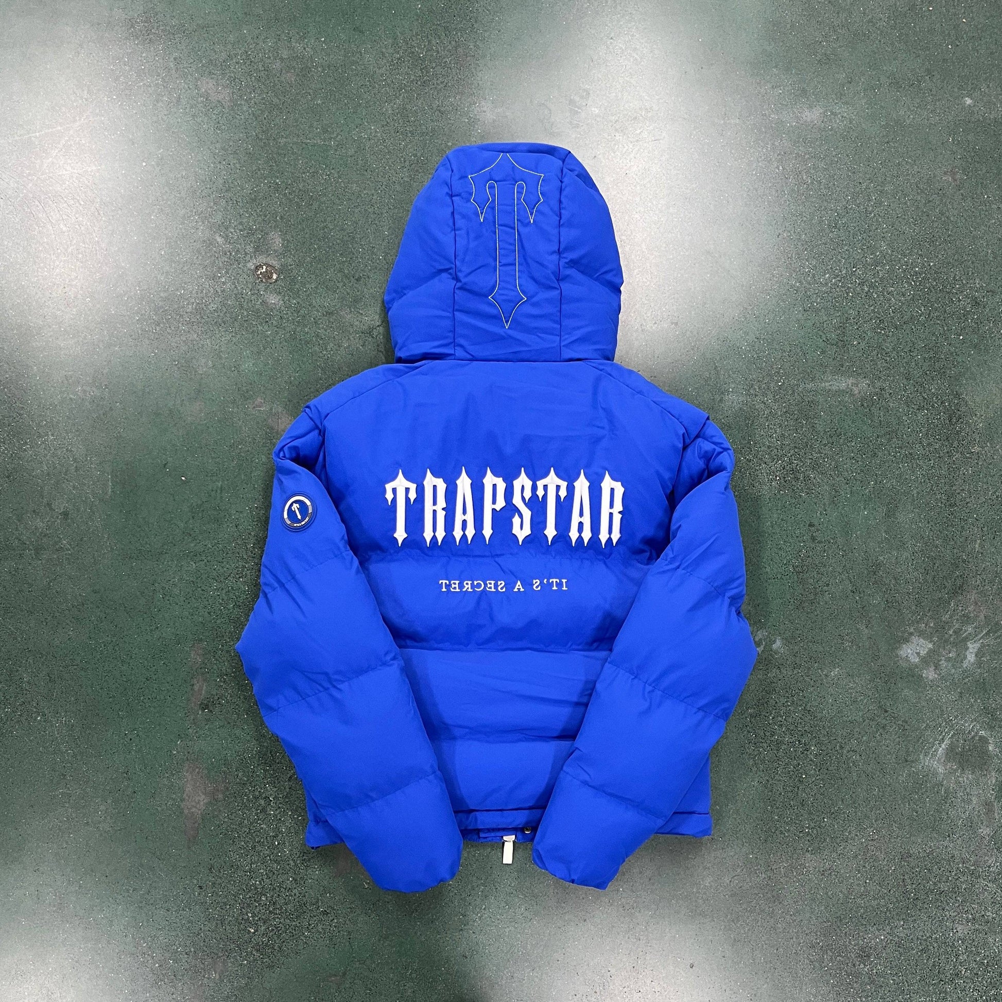 Trapstar &nbsp;Decoded Hooded Puffer Jacket-DAZZLING BULE - Hipstersbuy