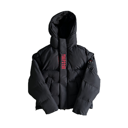 Trapstar Decoded Puffer Jacket 2.0 Infrared Edition - Noir/Rouge