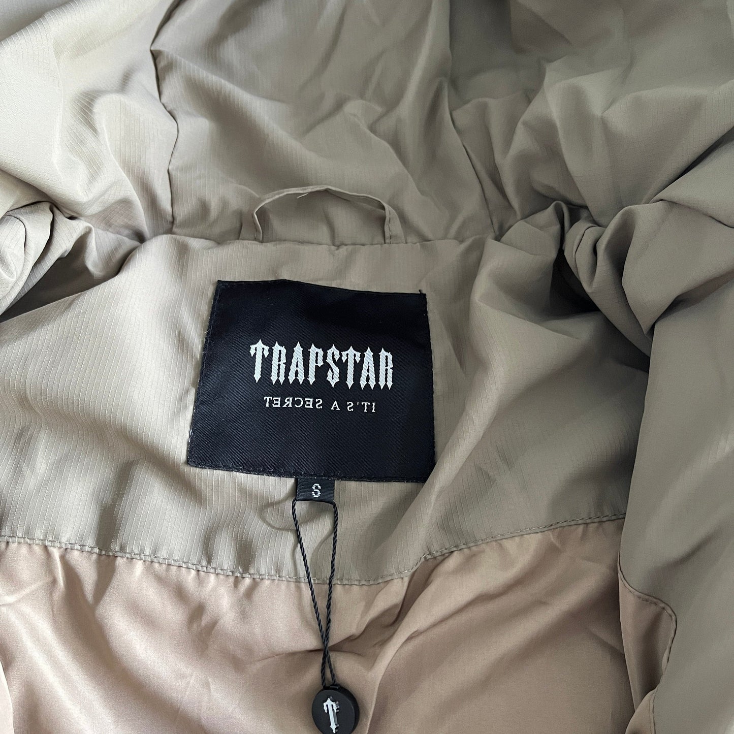 Trapstar Decoded hooded puffer 2.0-brindle jacket - Hipstersbuy