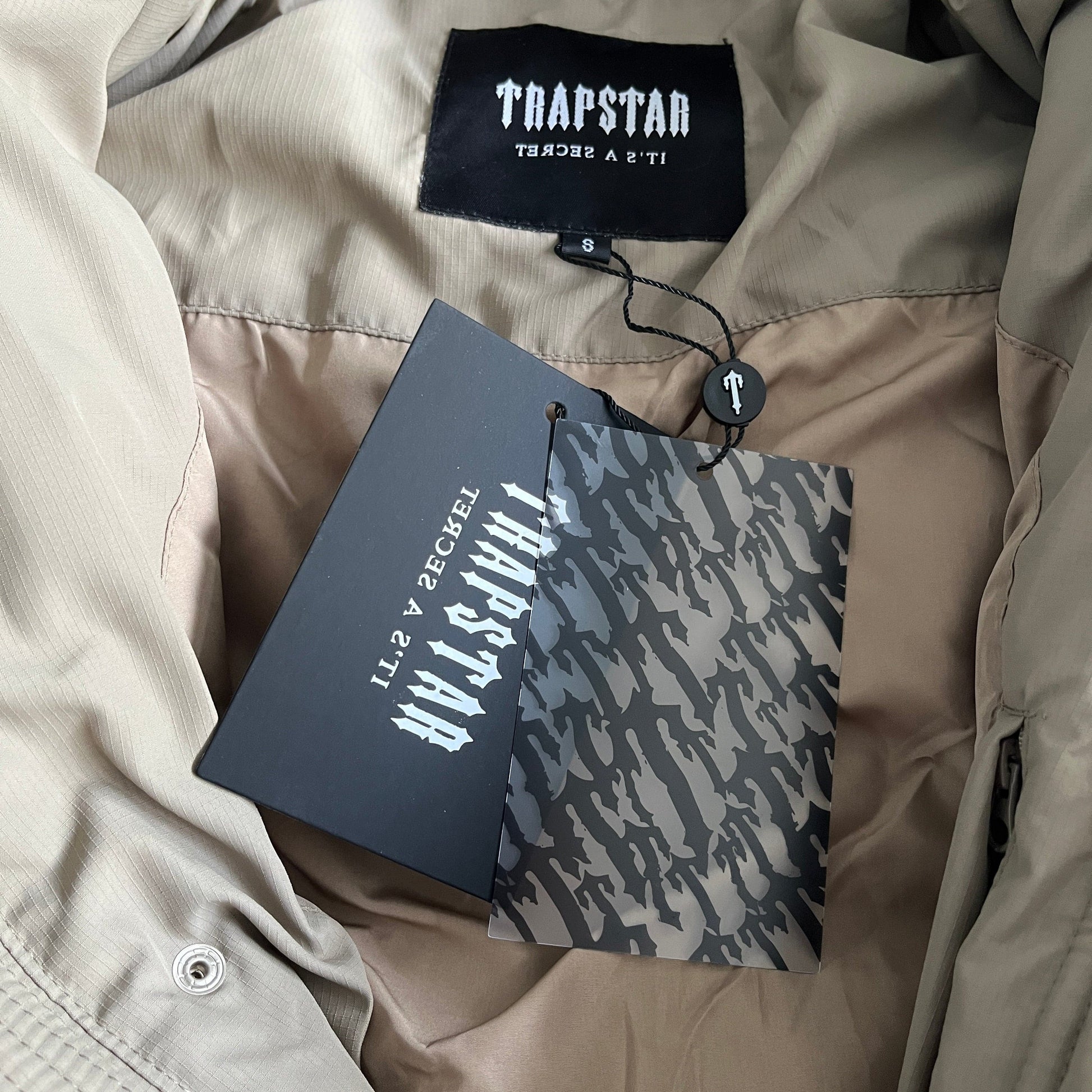 Trapstar Decoded hooded puffer 2.0-brindle jacket - Hipstersbuy