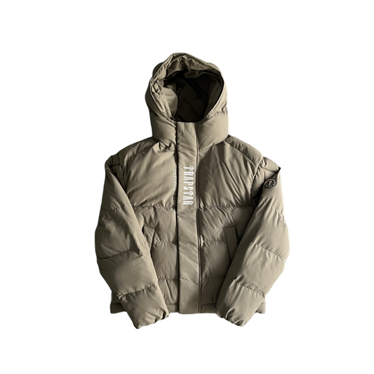 Trapstar Decoded hooded puffer 2.0-brindle jacket