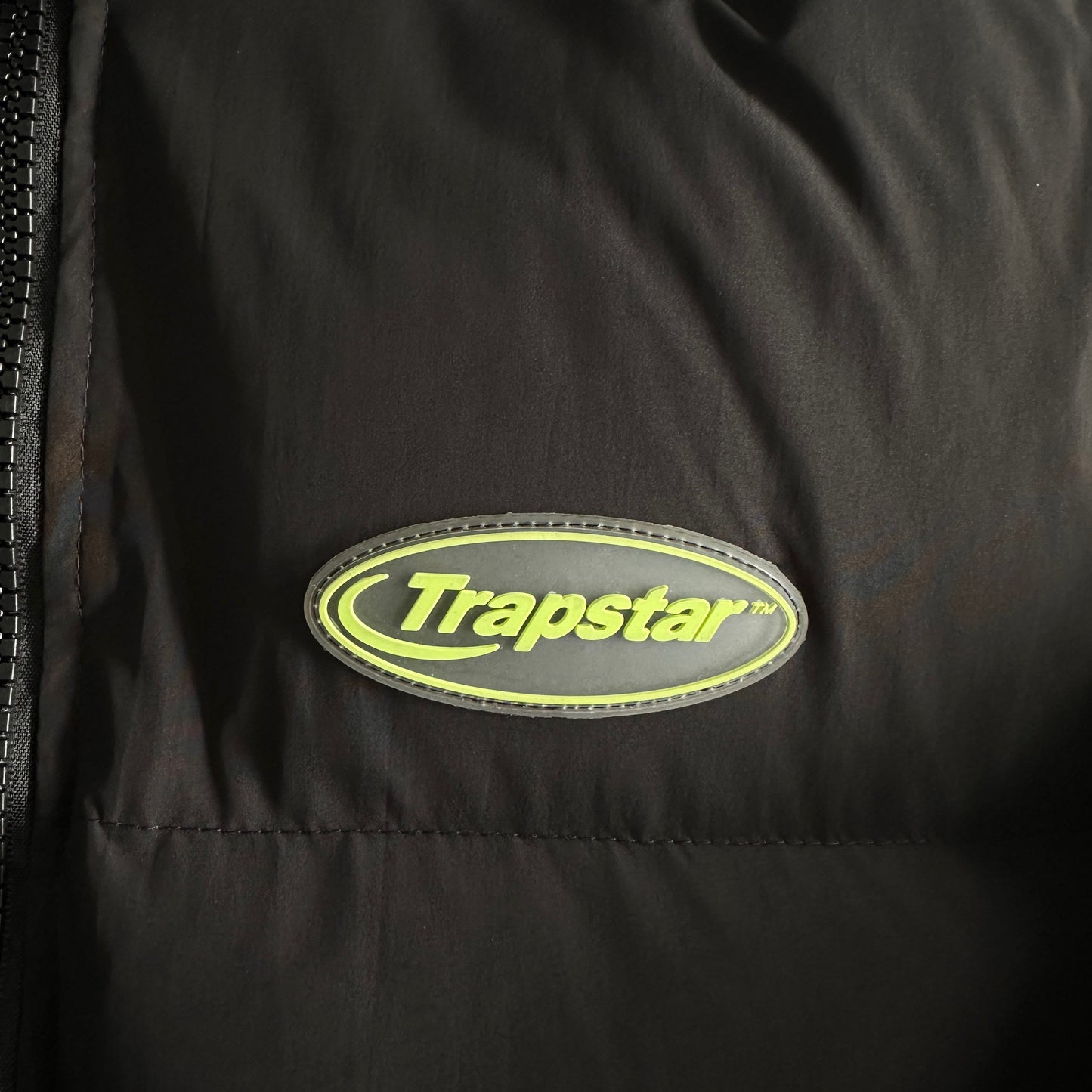 Trapstar Hyperdrive Doudoune à capuche détachable Étiquette verte fluorescente