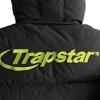 Trapstar Hyperdrive Doudoune à capuche détachable Étiquette verte fluorescente