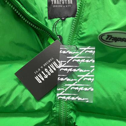 Trapstar Hyperdrive Puffer Jacket-GREEN/BLACK