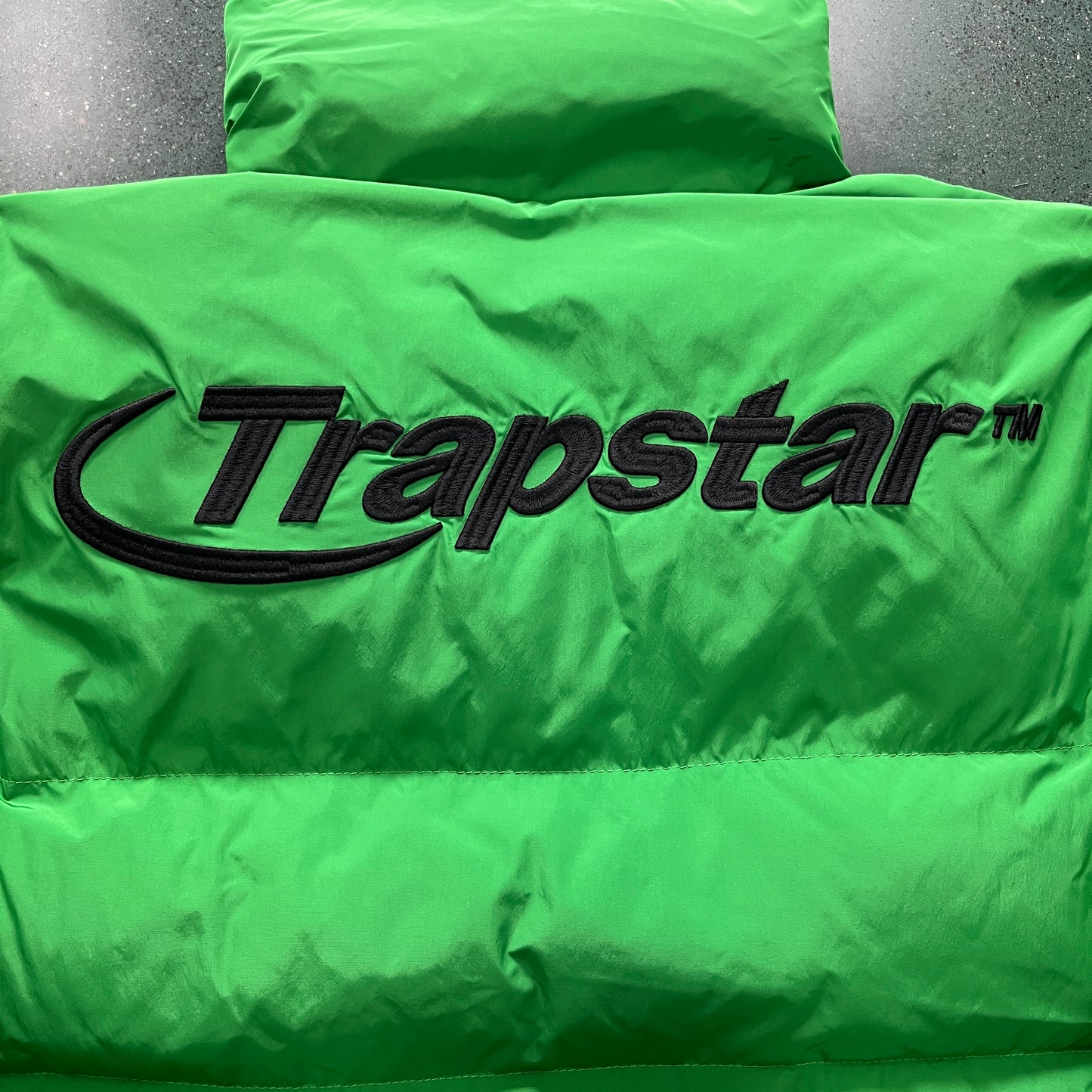 Trapstar Hyperdrive Puffer Jacket-GREEN/BLACK
