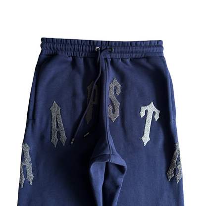 Trapstar Irongate Arch Chenille Hooded Hoodie And Pants Tracksuit - Blue