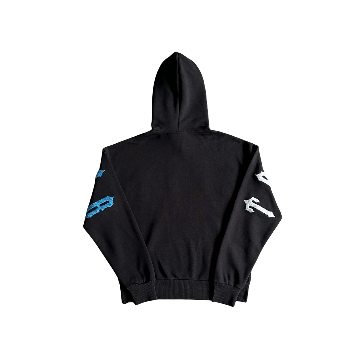 Trapstar Irongate Arch Chenille Hoodie-Black/gradient blue