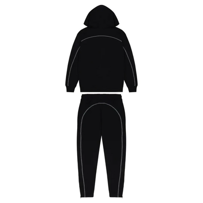 Trapstar Irongate Arch Hoodie With Pants Tracksuit - BLACK MONOCHROME EDITION