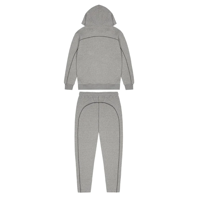 Trapstar Irongate Arch Tracksuit Hoodie And Pants - GREY MONOCHROME EDITION
