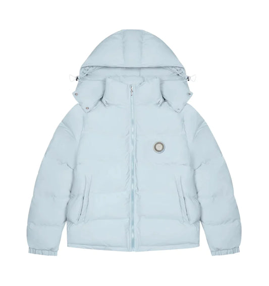 Trapstar Irongate Detachable Hooded Puffer Jacket - ICE BLUE
