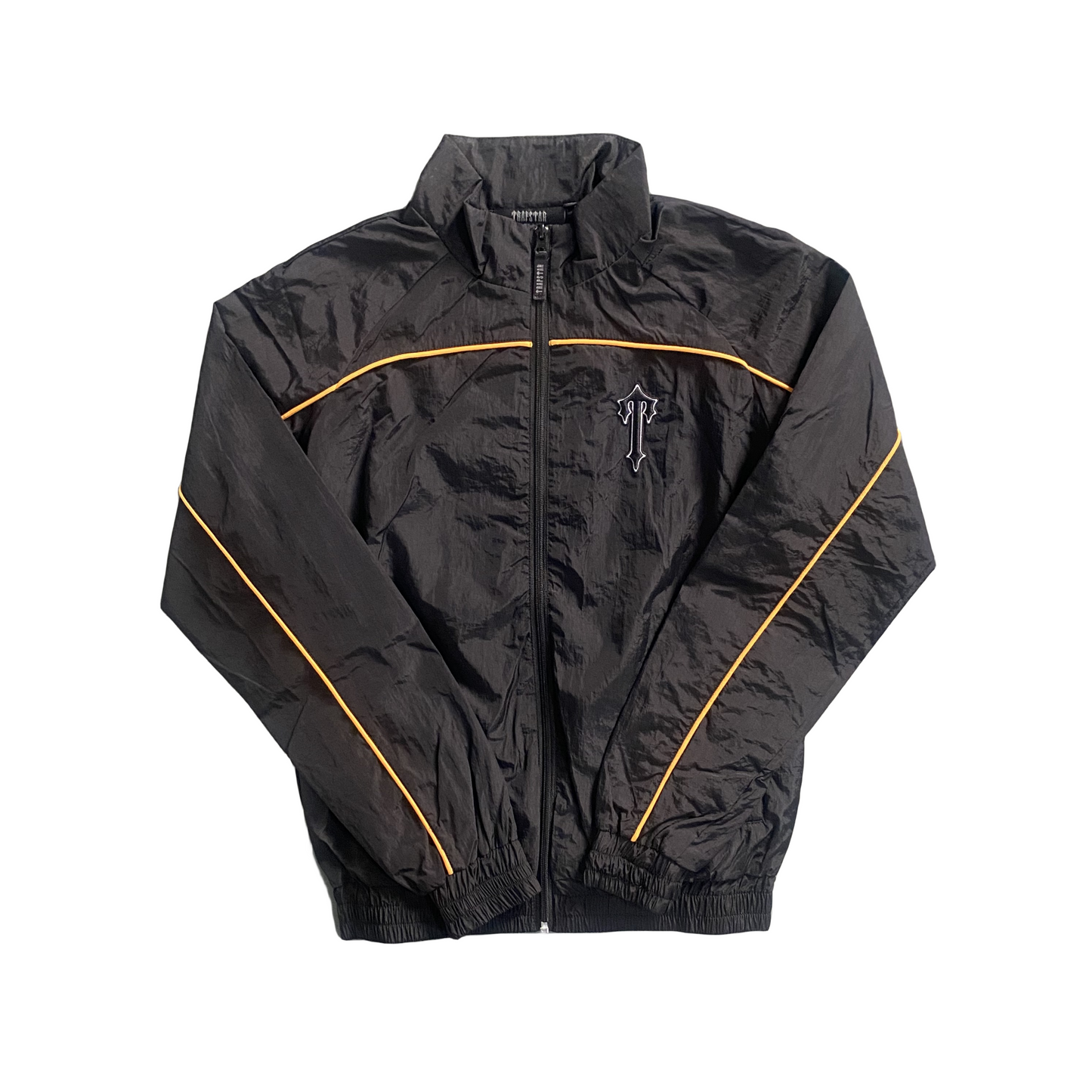 Trapstar Irongate T Arch Panel Shellsuit Tracksuit Jacket and Pants Sets - Black/Yellow
