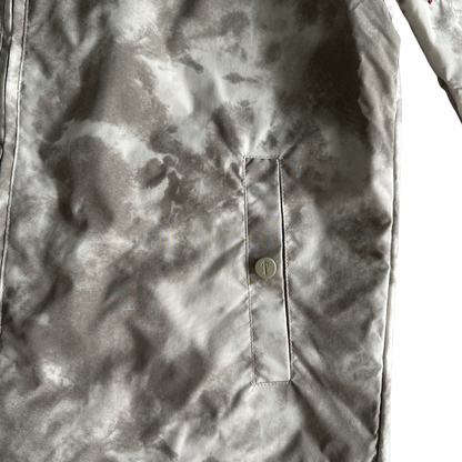 Trapstar London Vestes courtes camouflage avec logo tie-dye et coupe-vent délavé - MARRON