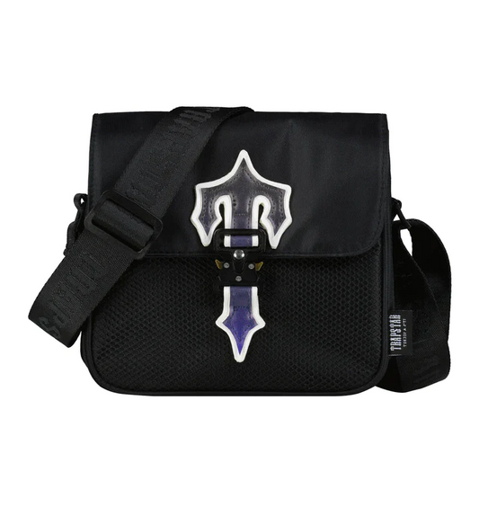 Trapstar Messenger Irongate T Cross Body Bag 1.0 - Black / Blue Gradient