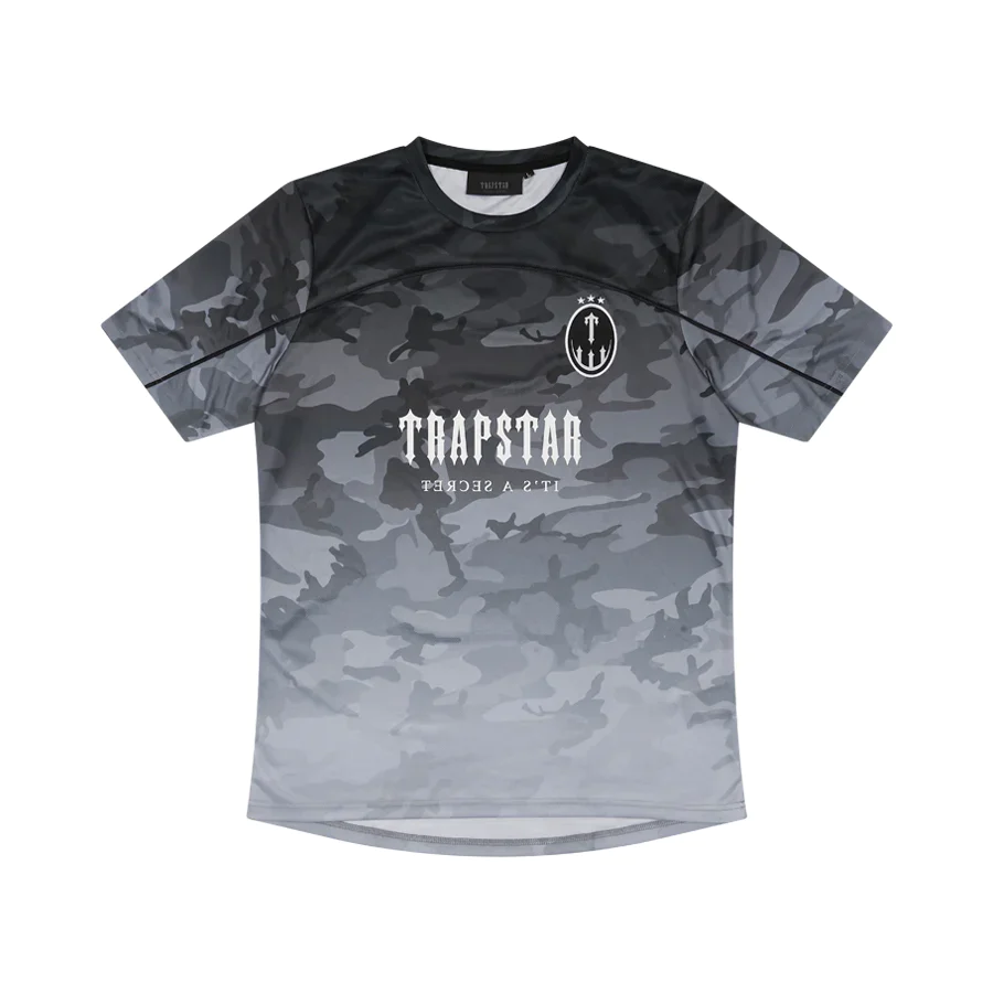 Trapstar Monogramme Irogate Football Jersey T-shirt - Camo Noir