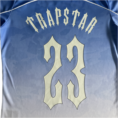 Trapstar Monogram Irogate Football Jersey T-shirt - Blue Camo