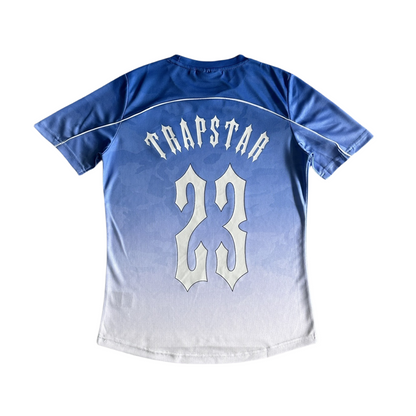 Trapstar Monogram Irogate Football Jersey T-shirt - Blue Camo