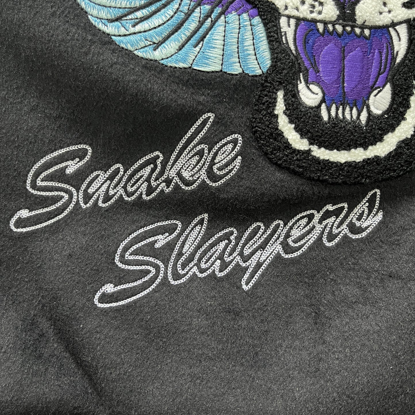 Trapstar Snake Slayers Real Cowhide Varsity Jacket