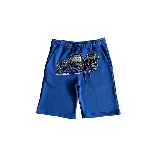 Trapstar Shooters Chenille Shorts - BLUE/DAZZLING BLUE
