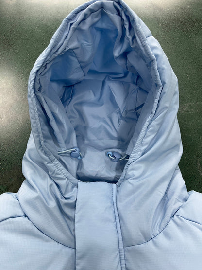 Trapstar WOMEN'S DECODED HOODED PUFFER 2.0 JACKET -ICE BLUE - Hipstersbuy