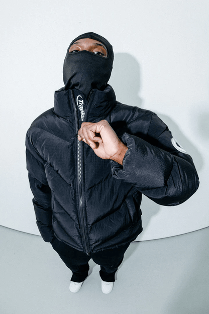 Trapstar sleeve puffer jacket -black - Hipstersbuy