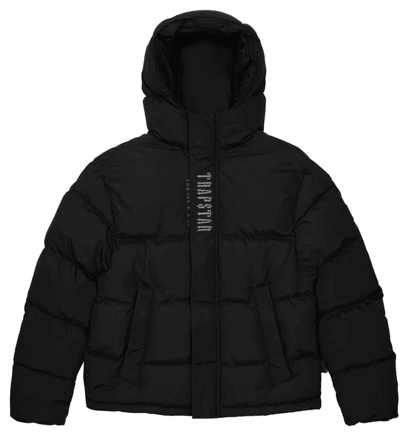 TRAPSTAR DECODED HOODED PUFFER 2.0 JACKET-BLACK - Hipstersbuy