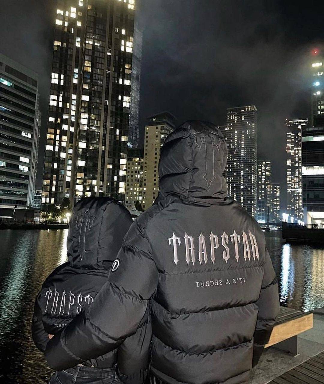 TRAPSTAR DECODED HOODED PUFFER 2.0 JACKET-BLACK - Hipstersbuy